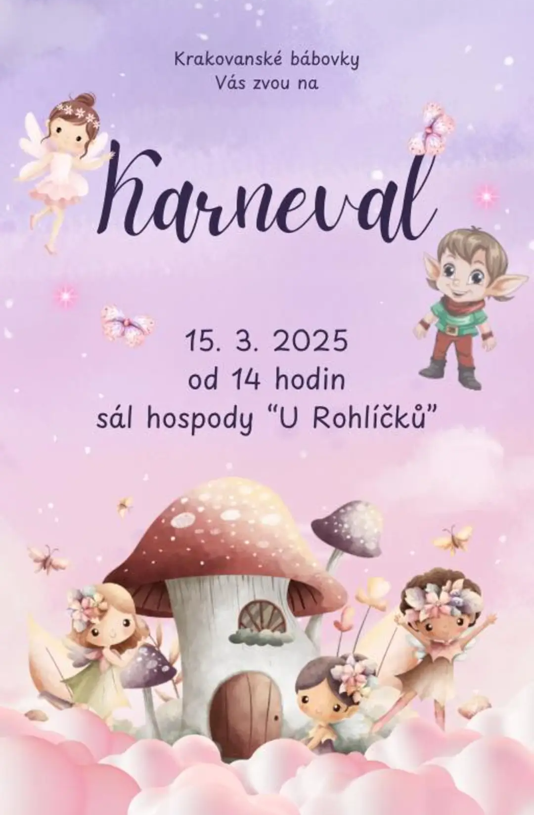 Detsky karneval 15.3.2025