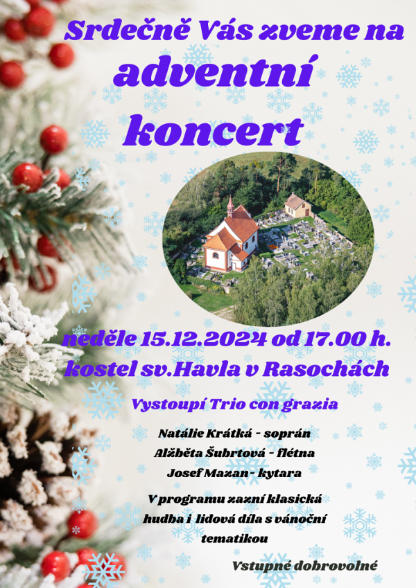 adventni koncert 15.12.24 Rasochy